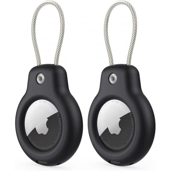 Apple AirTag 2-Pack Air Tag and Two Hard Plastic Keychain